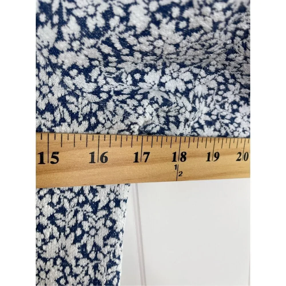 Madewell‎ Floral Jacquard Button-Back Cottage Core Top Size XXS
